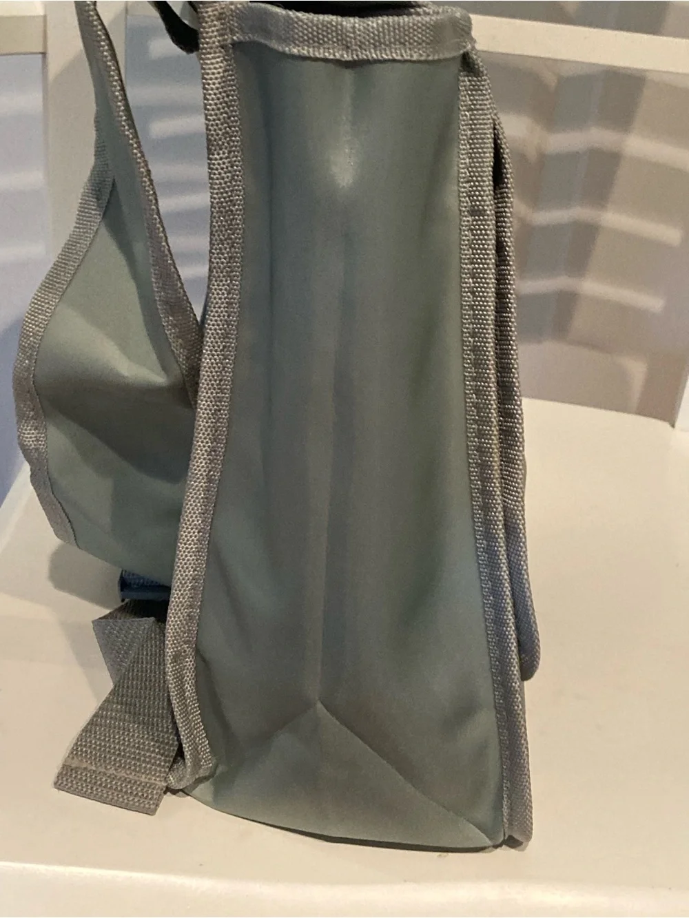 Gray & Blush Striped Massager Bag